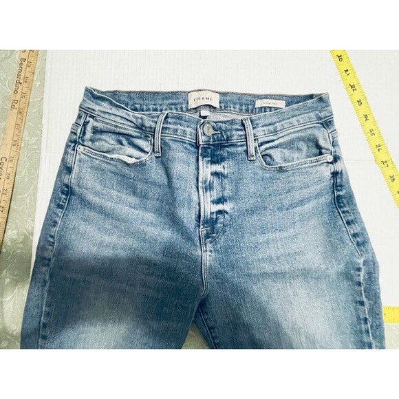 Frame Denim Le High Rise flare jeans size 30 Light Wash - Picture 14 of 16